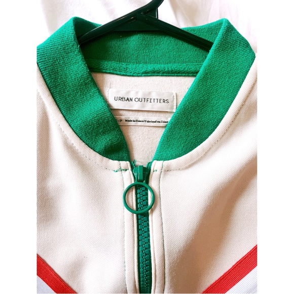 Urban Outfitters Green Retro track jacket with red stripe - Picture 5 of 10